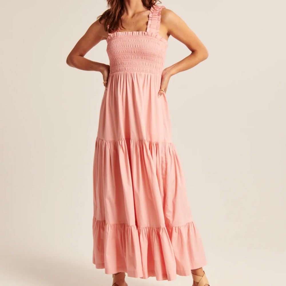 Abercrombie & Fitch Pink Maxi Dress